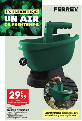 ALDI Épandeur Électrique offre