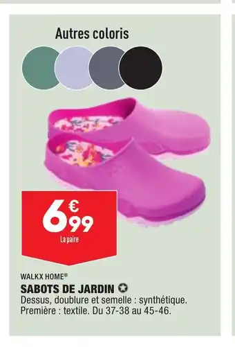ALDI Sabots De Jardin offre