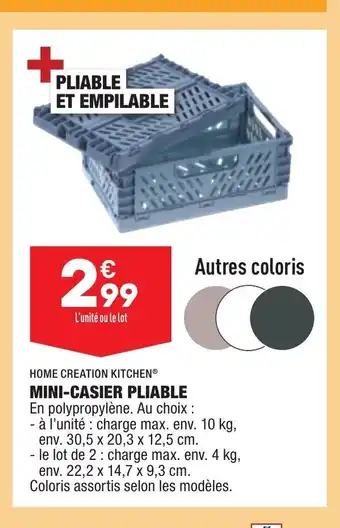 ALDI Mini-Casier Pliable offre