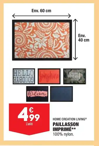 ALDI Paillasson Imprimé offre