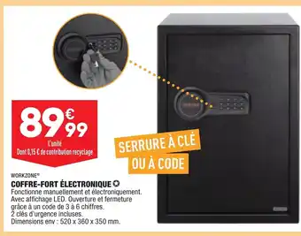 ALDI Coffre-Fort électronique offre