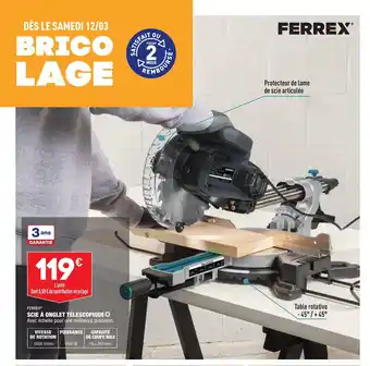 ALDI Scie A Onglet Télescopique offre