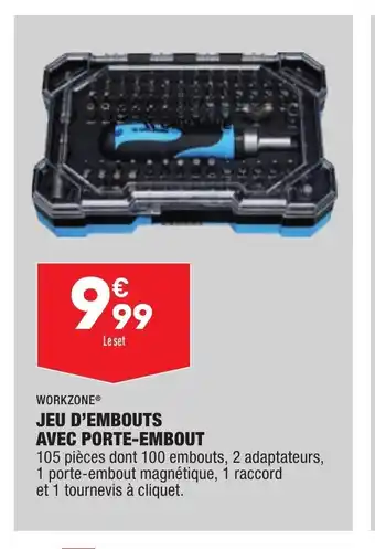 ALDI Jeu D'Embouts Avec Porte-Embout offre