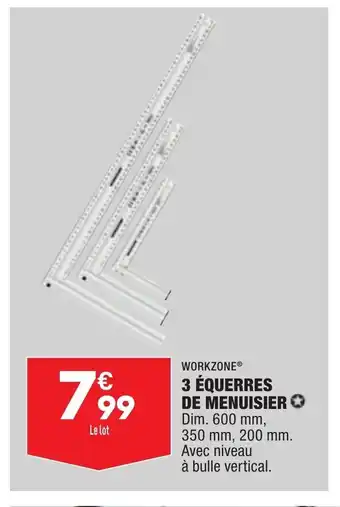 ALDI 3 équerres De Menuisier offre
