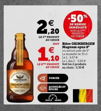 Super U Biére GRIMBERGEN Magnum Opus 8* offre