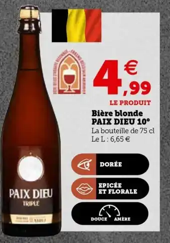 Biére Blonde Paix Dieu 10