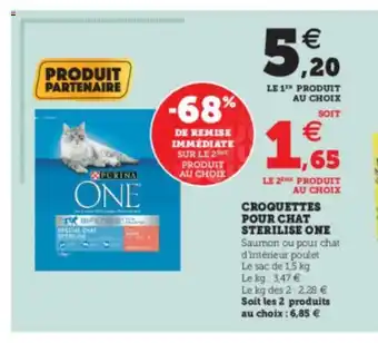 Super U Croquettes Pour Chat Sterilise One offre