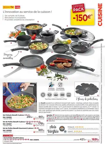 Set Faitouts Bonafit 2 Pièces, 5 Pièces, Set De Poêles Bonafit Gourmand 2 Pièces