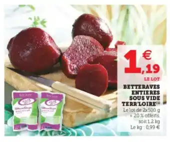 Betteraves Entieres Sous Vide Terr'Loire