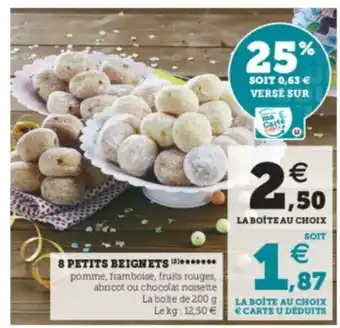 Super U 8 Petits Beignets offre