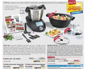 Teleshopping Infinity Cook Panier Vapeur, Infinity Cook Découpe Légumes, Infinity Cook Deluxe offre