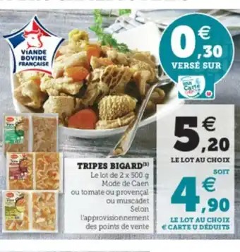 Super U Tripes Bigard offre