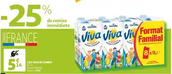 Auchan Viva de candia lait offre