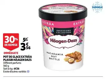Auchan Häagen dazs pot de glace exträa plaisir offre