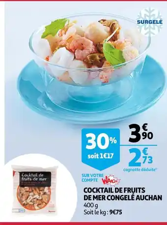 Auchan Auchan cocktail de fruits de mer congelé offre