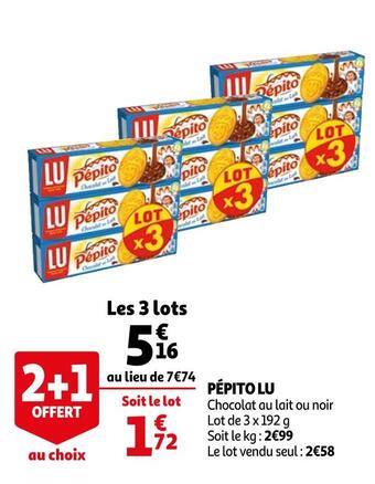 Auchan Lu pépito lu offre