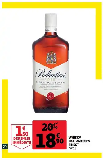 Auchan Ballantine's finest whisky offre