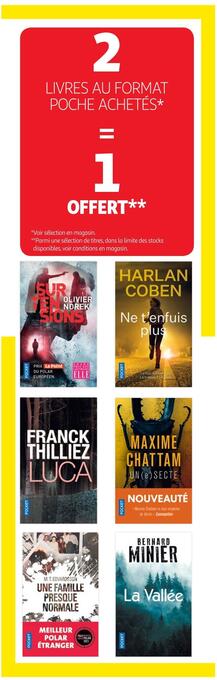 Auchan Livres au format poche offre