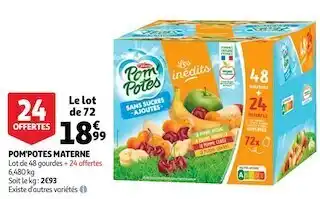Auchan Materne pom'potes offre