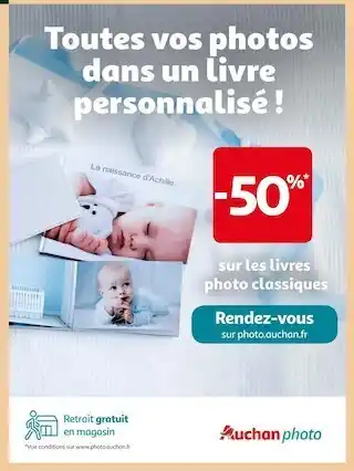 Bon plan pour toutes vos photos dans un livre personnalisé