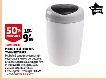 Auchan Tommee tippee poubelle à couches offre