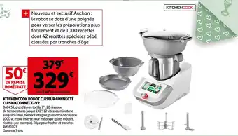 Auchan Kitchencook robot cuiseur connecté cuisioxconnect+v2 offre