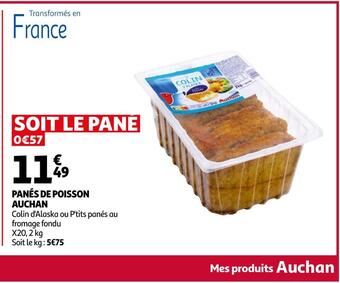 Auchan Auchan panés de poisson offre