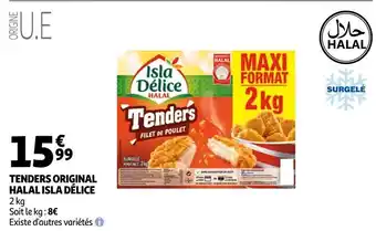 Auchan Isla délice tenders original halal offre