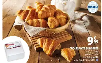 Auchan Croissants surgelés offre