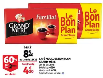 Auchan Grand-mère café moulu le bon plan offre