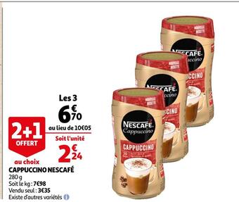 Auchan Nescafé cappuccino offre