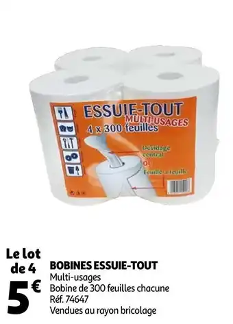 Auchan Bobines essuie-tout offre