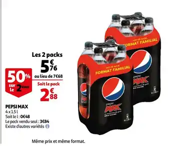 Auchan Pepsi max pepsi max offre