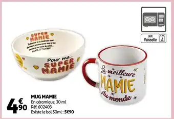 Auchan Mug mamie offre