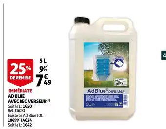 Diframa ad blue avec bec verseur