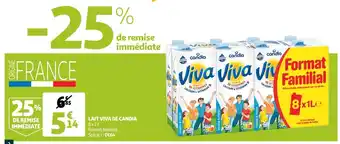 Auchan Candia lait viva offre