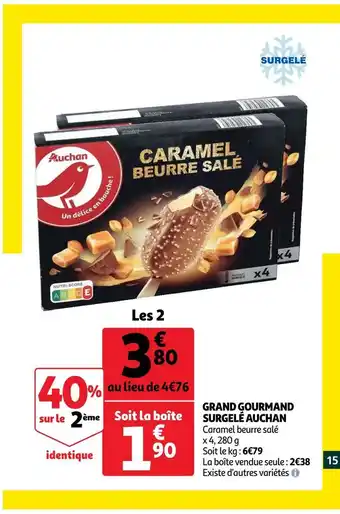 Auchan Auchan grand gourmand surgelé offre