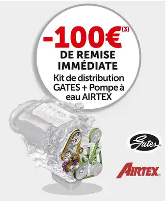 Gates / airtex bon plan sur le kit de distribution + pompe à eau
