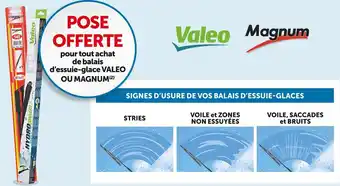 Roady Valeo / magnum bon plan sur la pose de balais d'essuie-glace valeo ou magnum offre