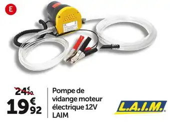 Roady Laim pompe de vidange moteur électrique 12v offre