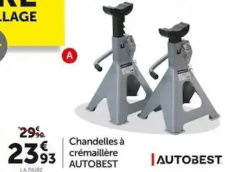 Roady Autobest chandelles à crémaillère offre