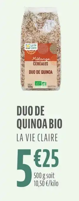 La Vie Claire La vie claire duo de quinoa bio offre