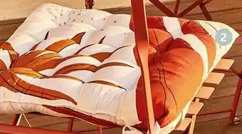 Jardiland Galette de chaise “malaga flower” offre