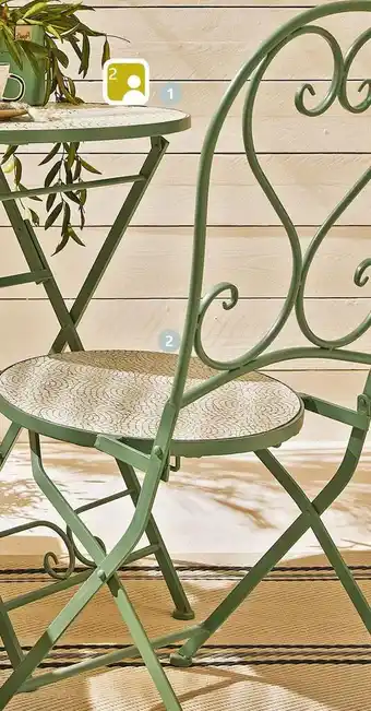 Jardiland Chaise de bistrot “eze” offre