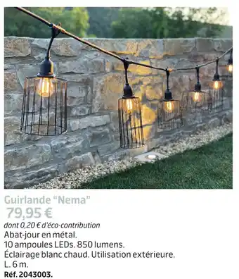 Jardiland Guirlande “nema” offre