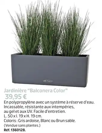 Jardiland Jardinière “balconera color” offre