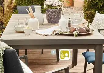Jardiland Table extensible mona terra offre