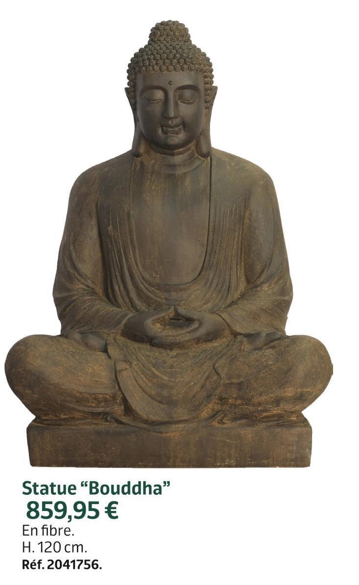 Promo Statue “bouddha” chez Jardiland