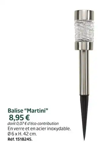 Jardiland Balise “martini” offre
