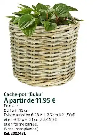 Jardiland Cache-pot buku offre